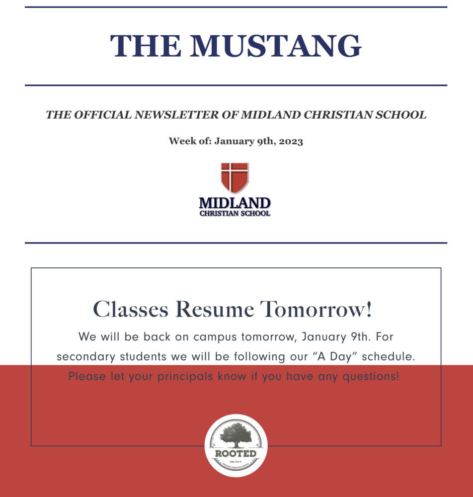 THE MUSTANG - January 9th