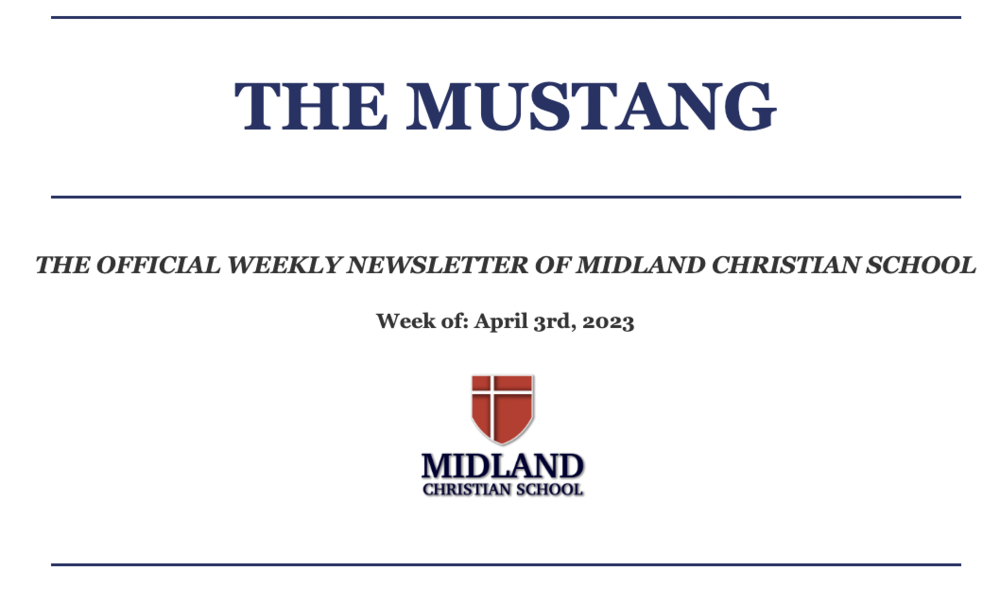 THE MUSTANG - April 3rd